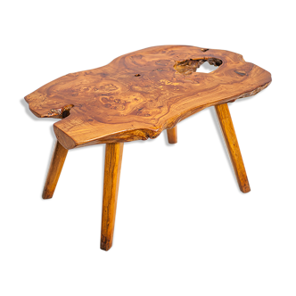 Table basse en bois d'olivier