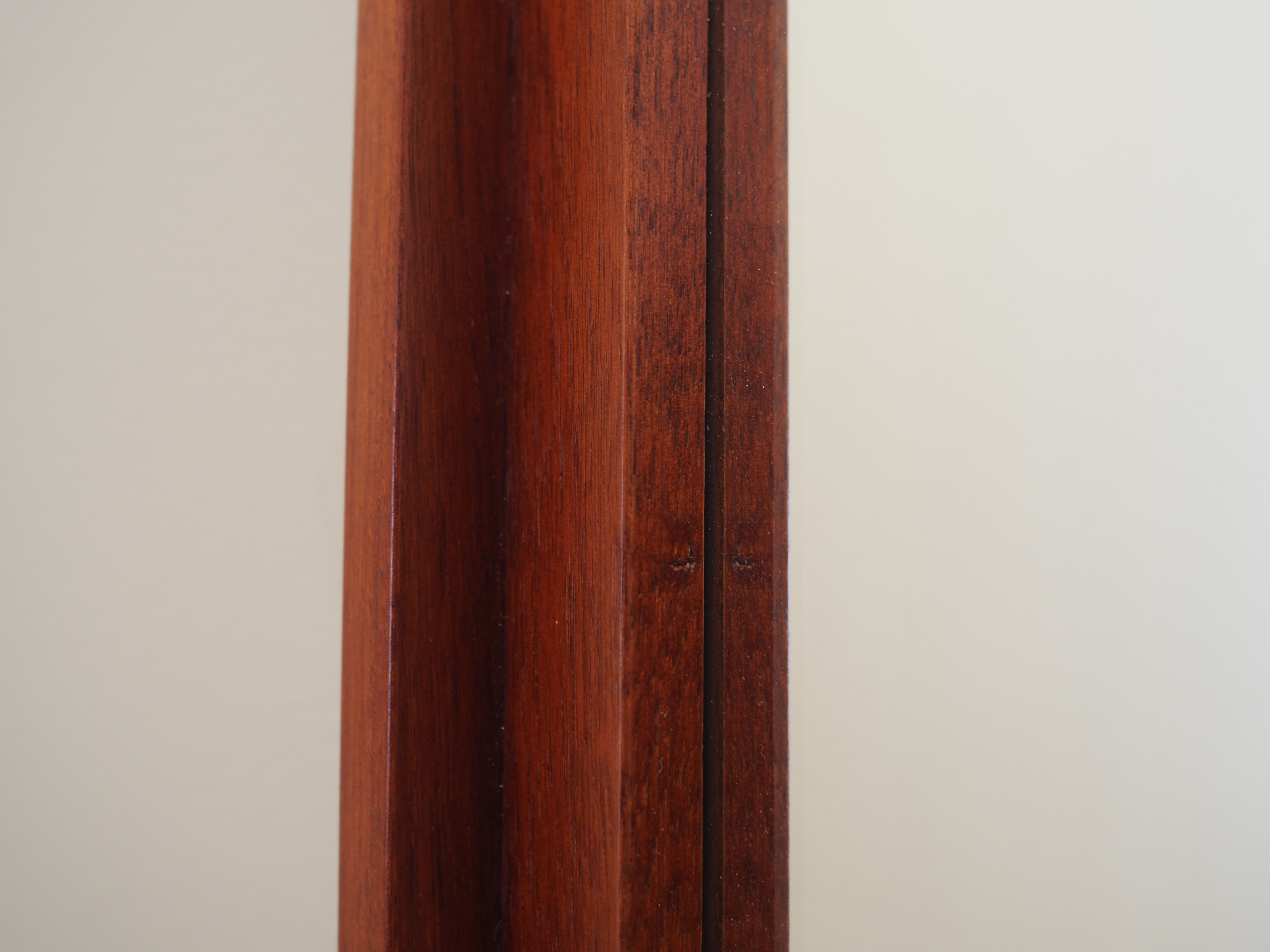 Mahogany-framed mirror, Danish design, 1970s, production: Denmark