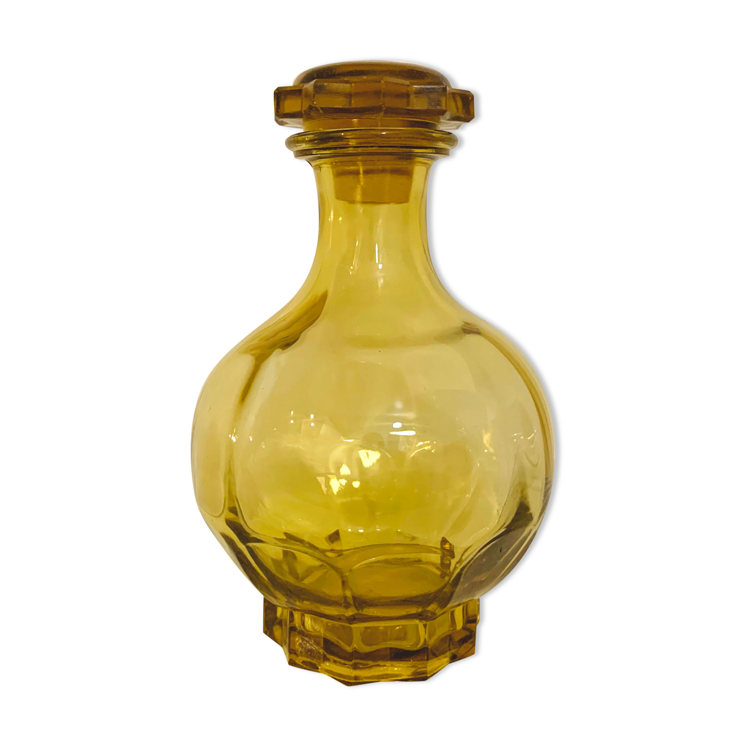Carafe art deco yellow