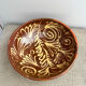 Glazed terracotta salad bowl