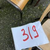 Lot de 10 chaises industrielles école dépareillées vintage mullca tube & bois french school chairs 6
