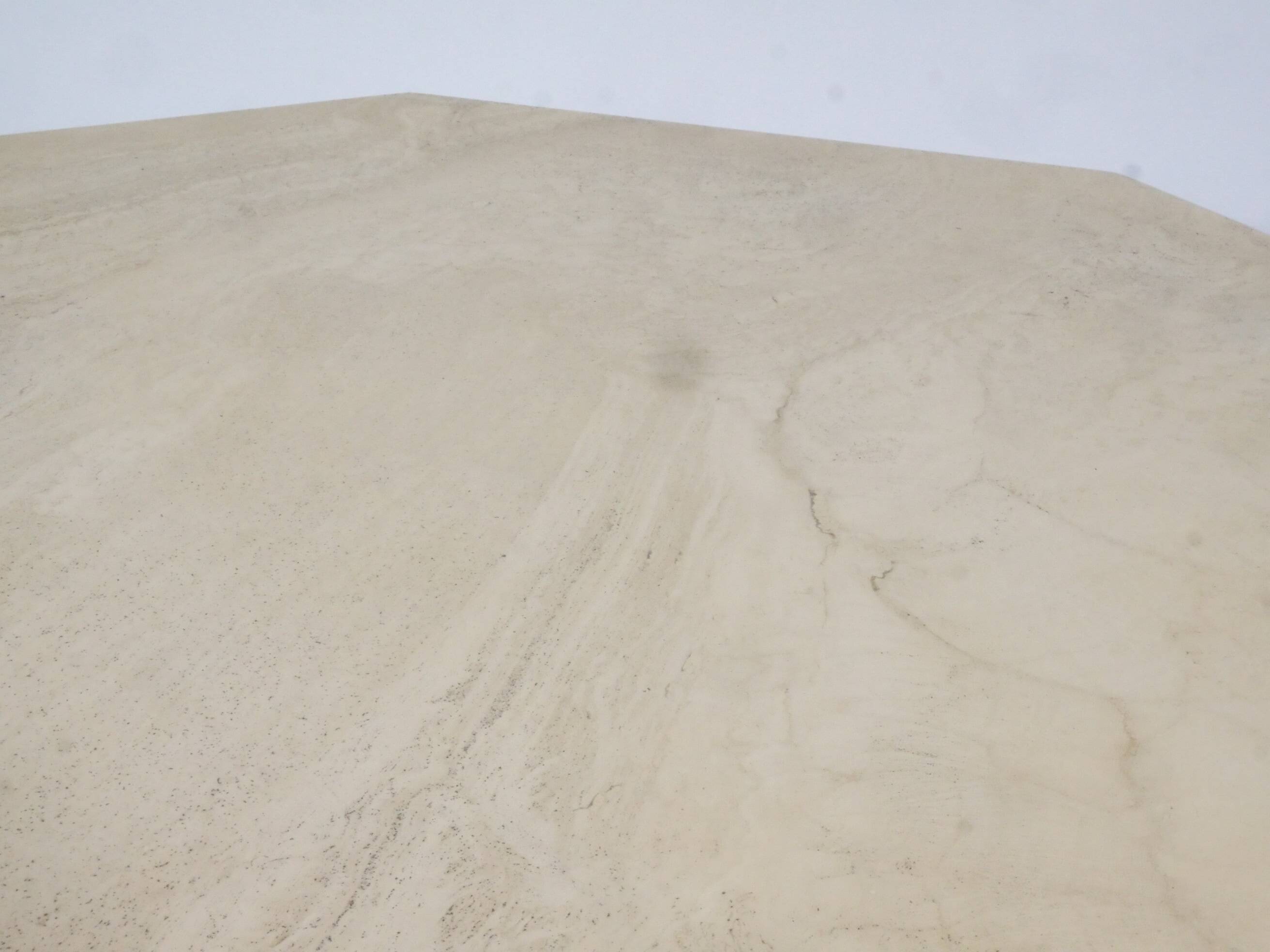 Mid-Century Travertine Coffee Table from Italy, Octagonal, 1970s Design