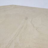 Mid-Century Travertine Coffee Table from Italy, Octagonal, 1970s Design