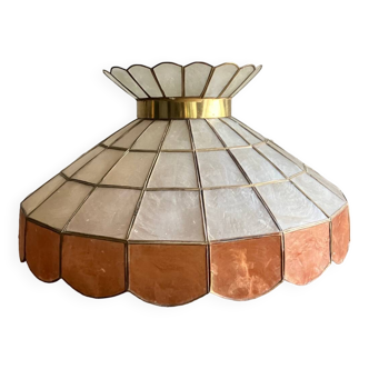 Vintage mother-of-pearl pendant light