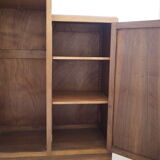 Asymmetrical wooden wardrobe in Art Deco style