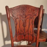 Ensemble de quatre chaises Joseph et Jacob Kohn