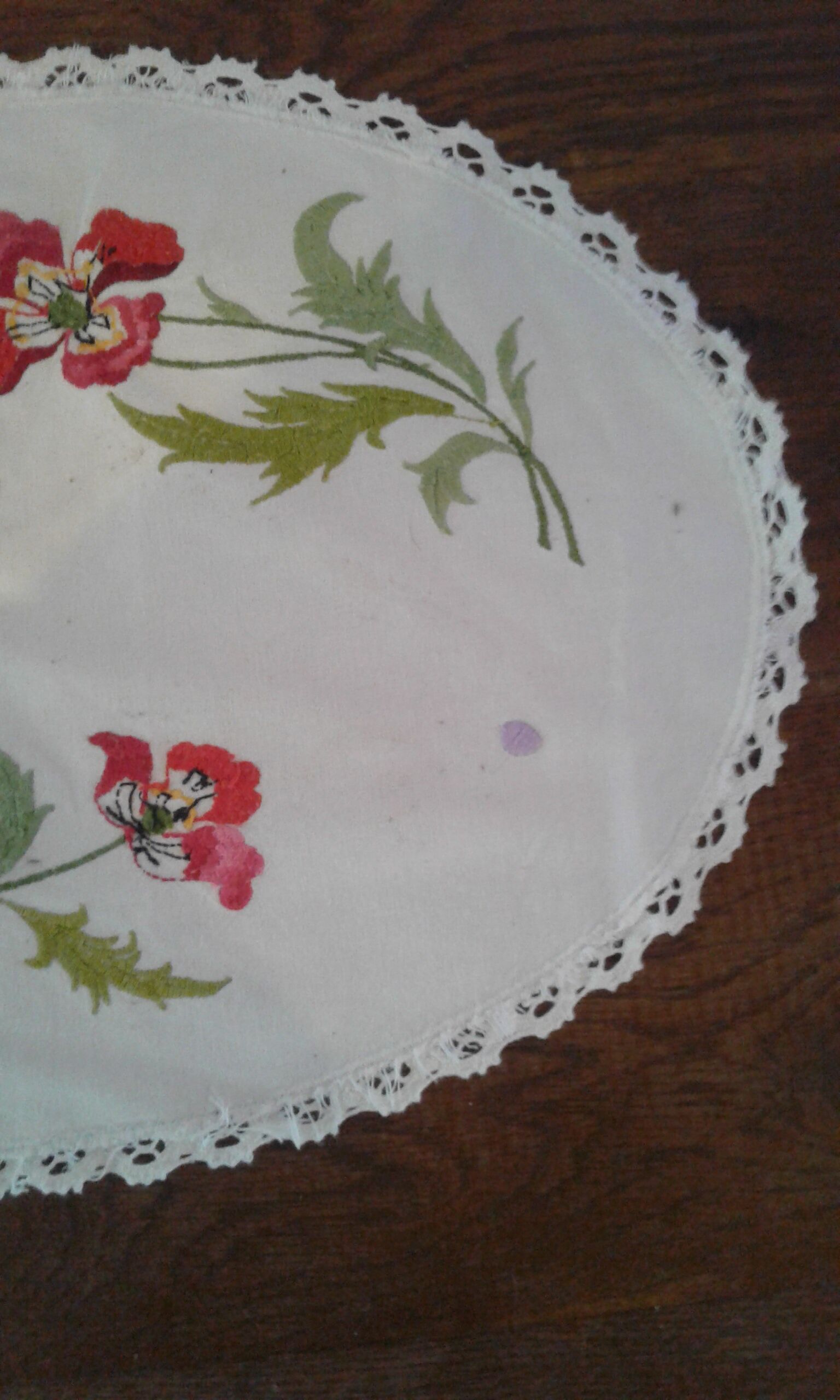 Embroidered placemat