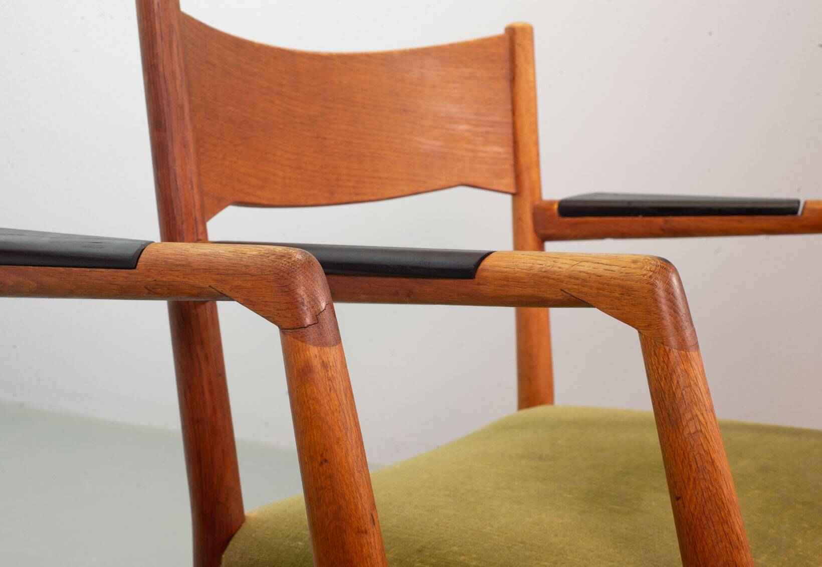 Hans Wegner Danish 'Town Hall' Wooden Arm / Side Chairs by Plan Mobler 50s