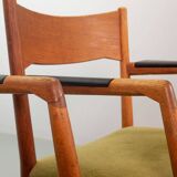 Hans Wegner Danish 'Town Hall' Wooden Arm / Side Chairs by Plan Mobler 50s