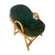 Vintage bamboo children's armchair and cushion