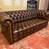 Chesterfield leather vintage sofa