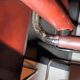 Set of 6 brown leather armchairs