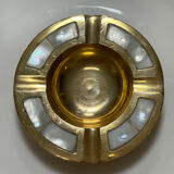 Ashtray brass and mother-of-pearl
