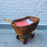 Vintage wicker pram