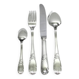 49-piece cutlery set in Louis XV silver-plated metal