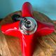 Ceiling pendant lamp / vintage and retro ceiling lamp / 1970s / red colour
