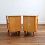 Pair of vintage bedside tables 1950s