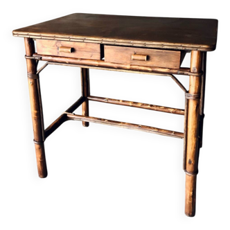 Bureau en Bambou ancien vers 1960-70