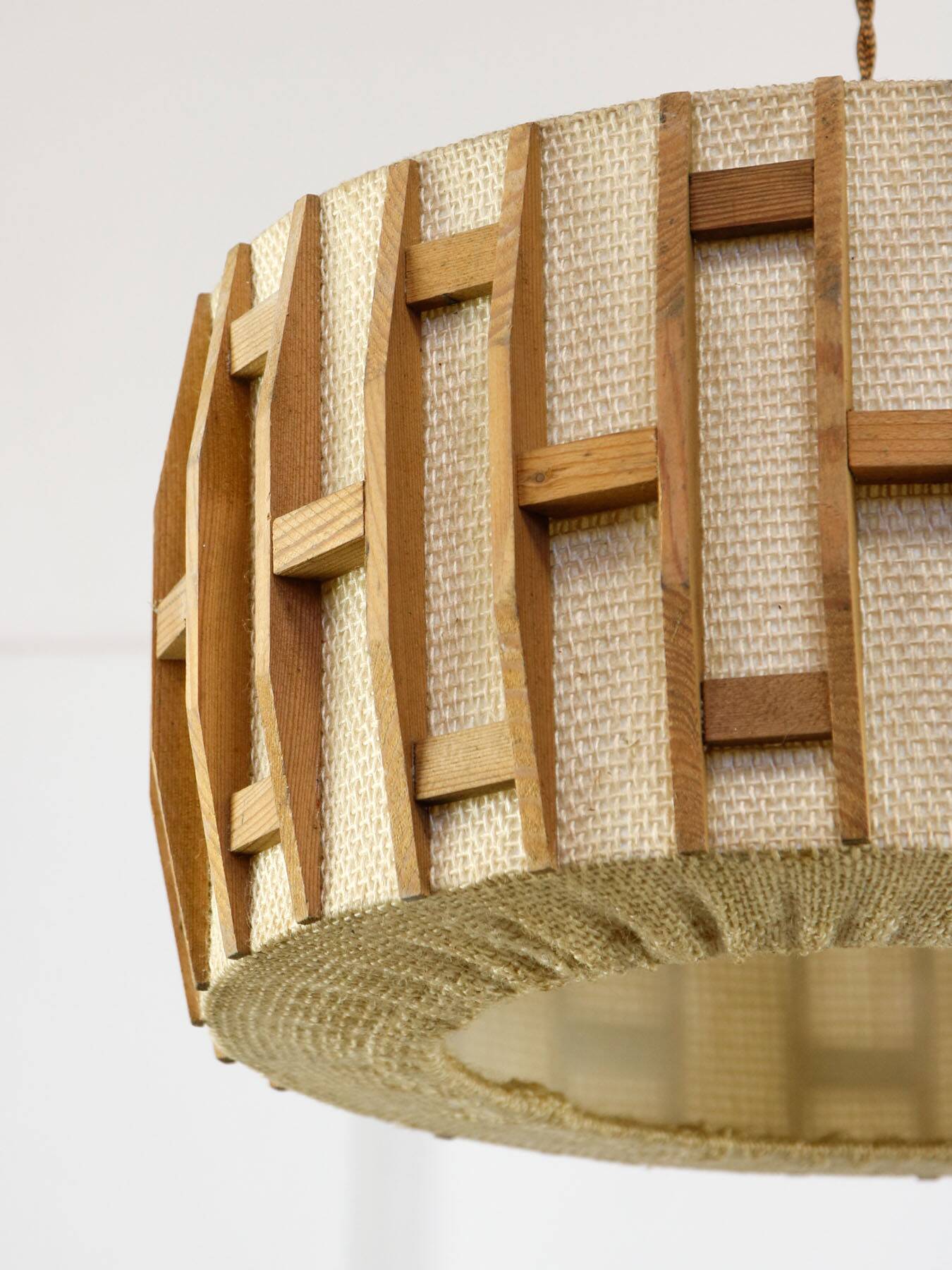 Mid-Century Danish Pendant Lamp in Teak, 1960s