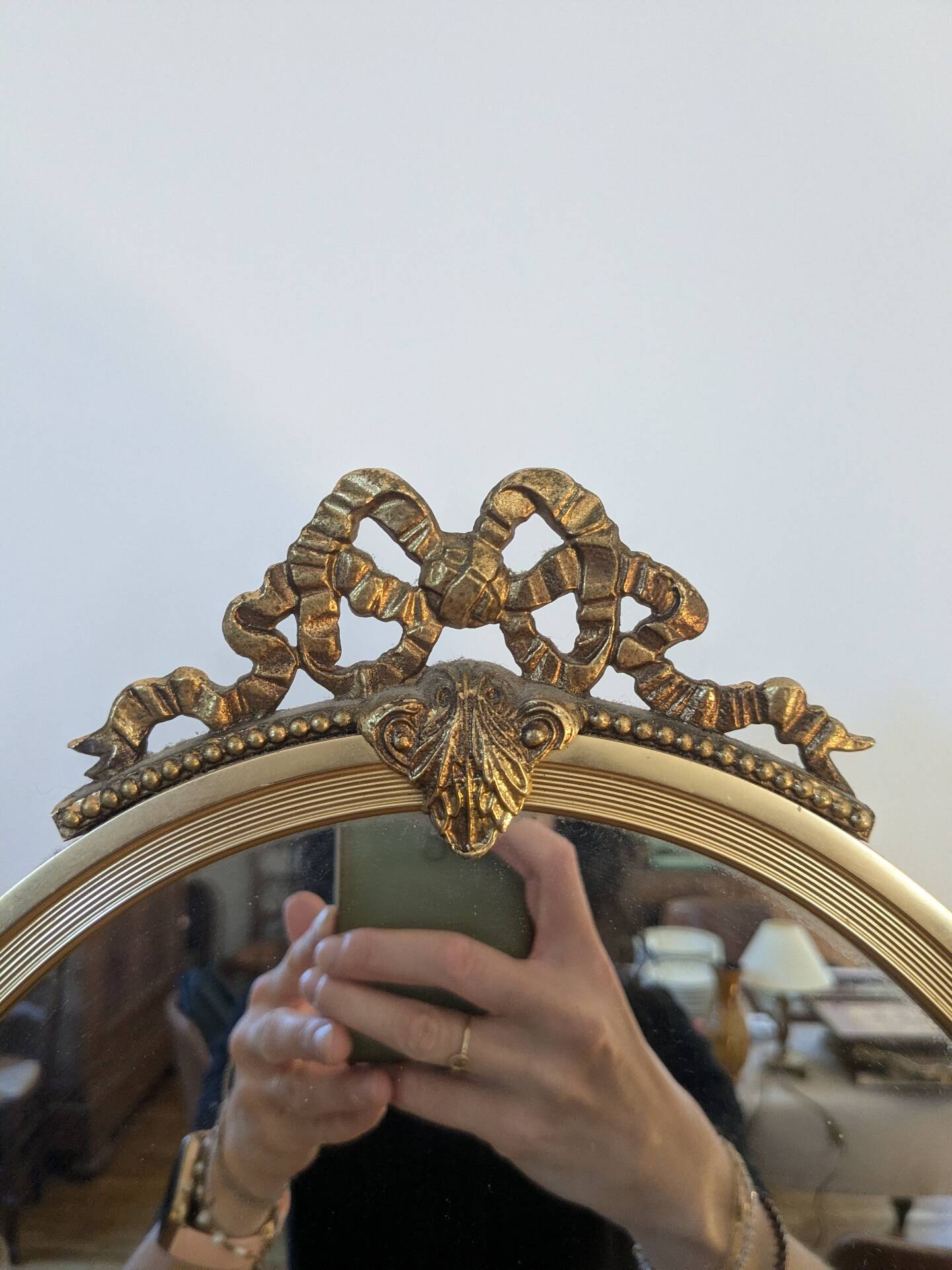 Louis XV style triptych mirror