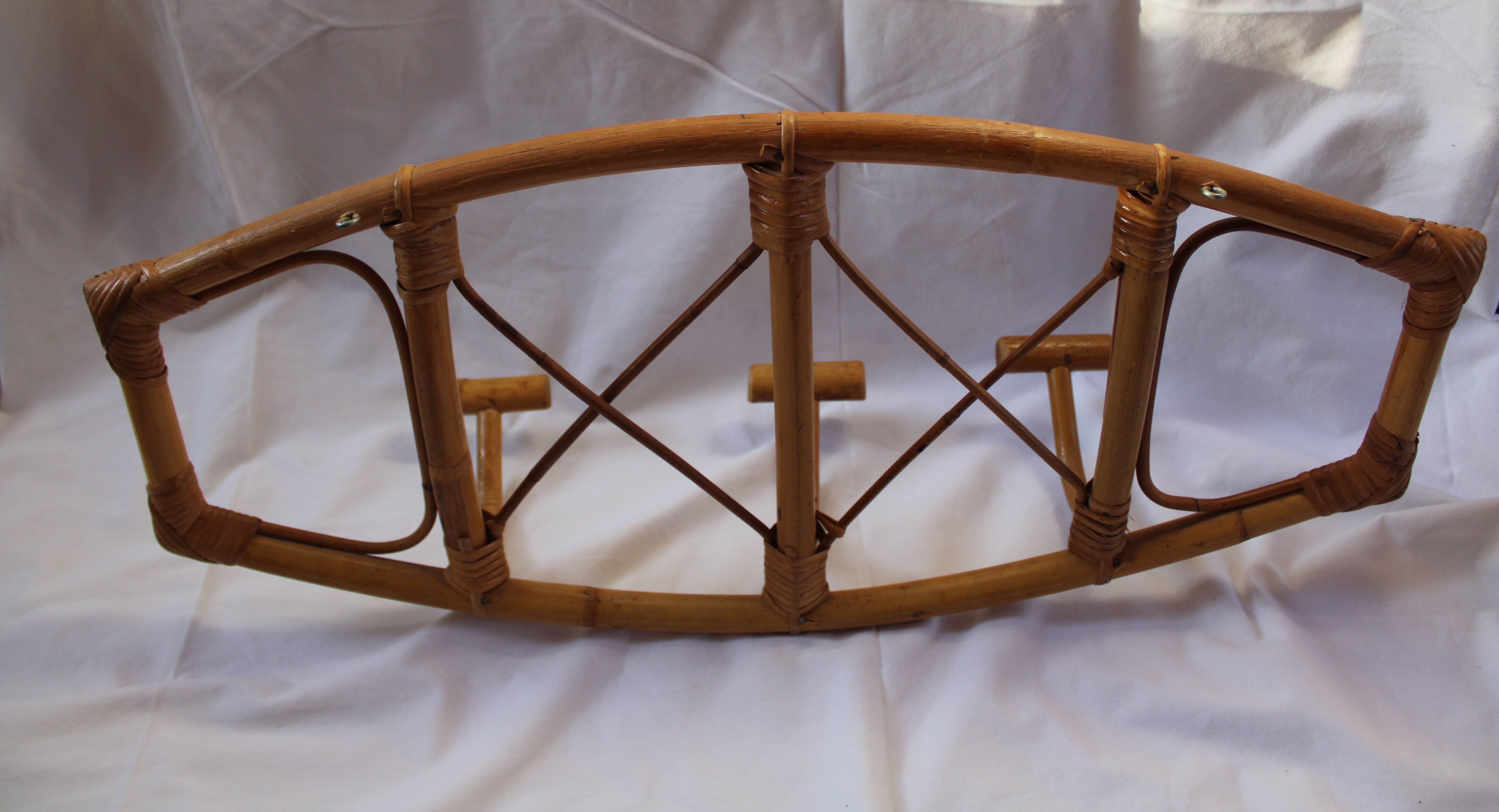 Door wall coats vintage rattan
