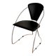 Chaise cuir et acier chromé - Linda par Arrben