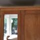 Parisian wardrobe 2 door boarding dormitory wardrobe lingère raw wood