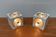 Lampes de table cube modèle suisse 5703 Modernes d’ère spatiale mi-siècle par E.R. Nele pour Temde, années 1960, lot de 2