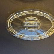 Vintage glass butter dish