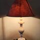 Alabaster lamp and its shade