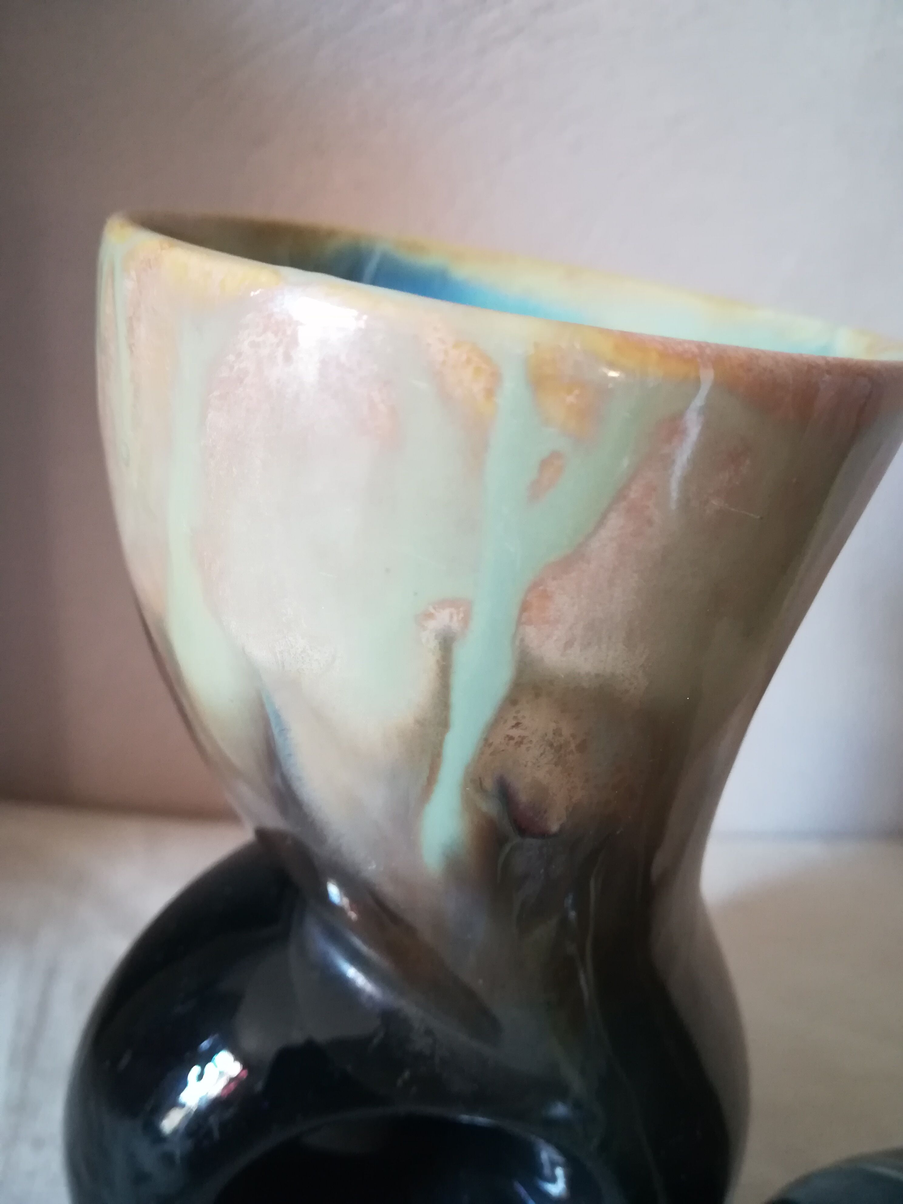 Duo of ceramic vases