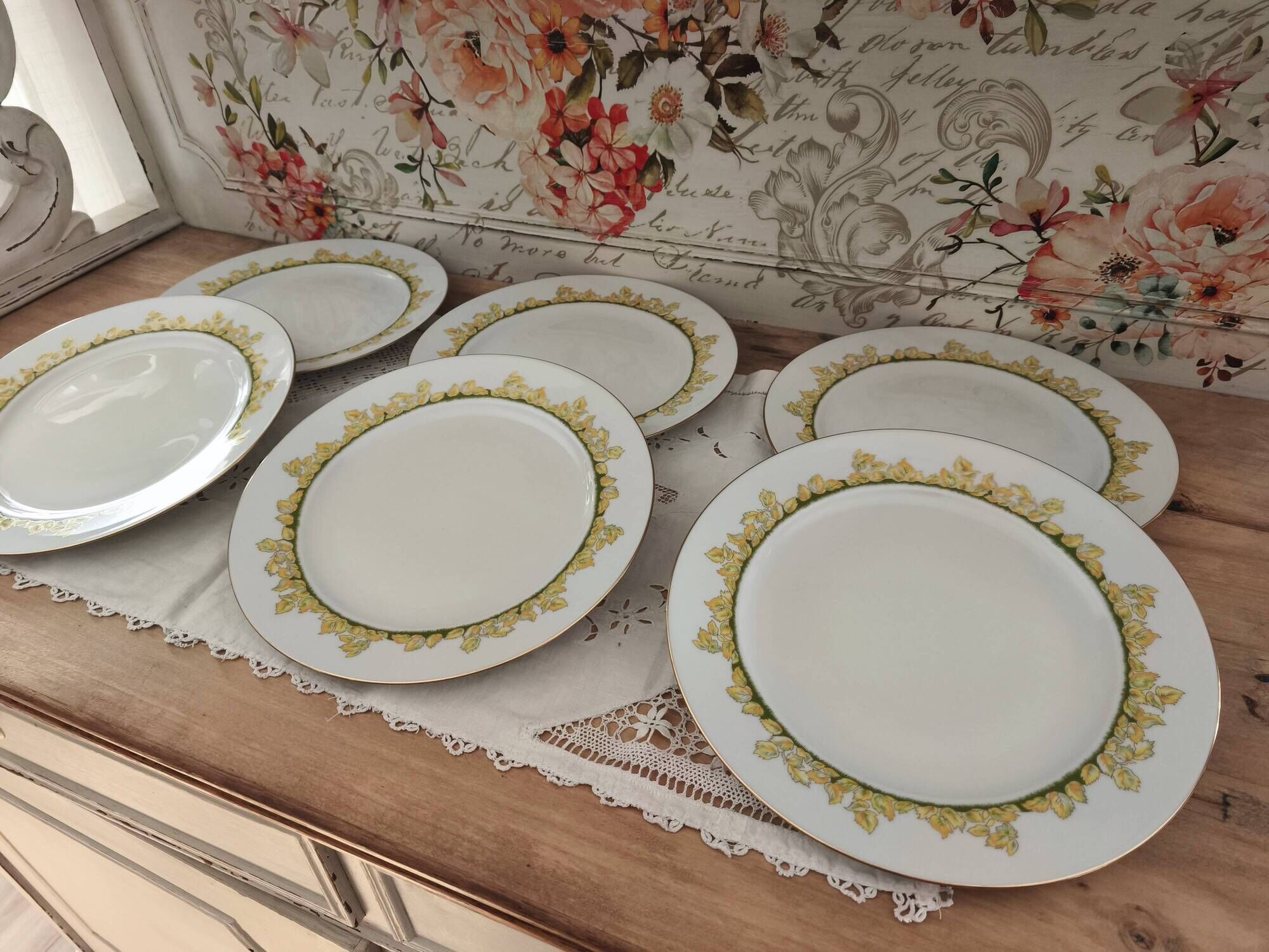 Set of 6 Limoges porcelain plates Haviland Hôtel Métropole Brussels