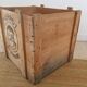 Former pierrot Gourmand wood crate