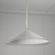 Grande lampe suspendue vintage italienne en verre par Leucos.