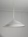 Large italian vintage hanging lamp made of glass by Leucos