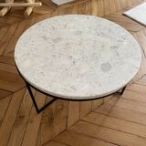 Side table stone top