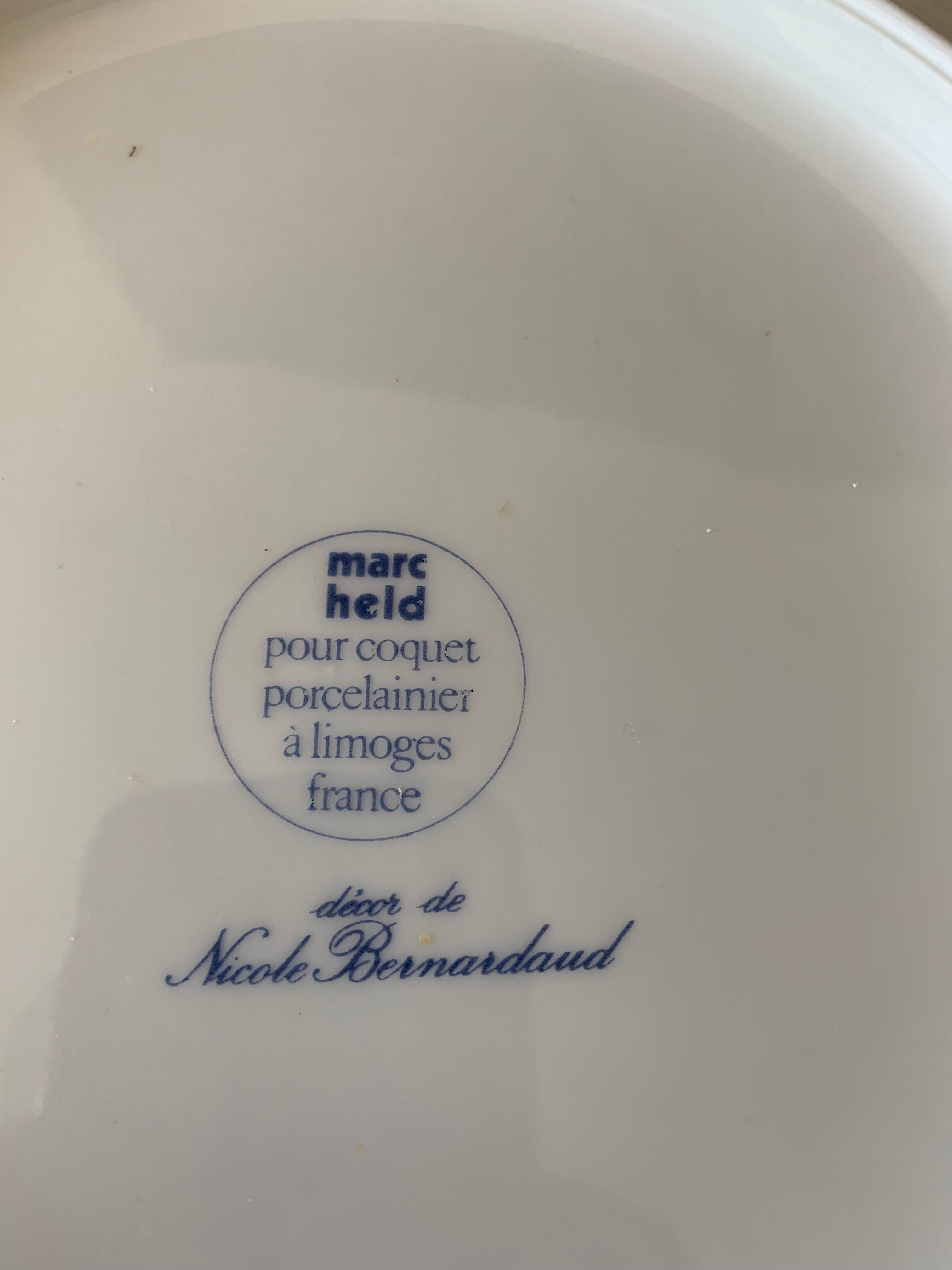 Porcelain plates Marc Held