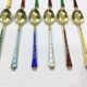 Denmark - Enamelled Moka Vermeil Spoons