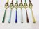 Denmark - Enamelled Moka Vermeil Spoons
