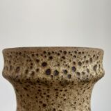 Fat lava style vase and flowers in relief west germany