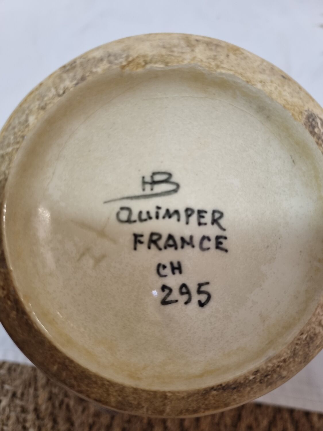 Henriot Quimper earthenware water pitcher 1960