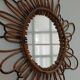 Rattan mirror