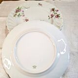 Flat plates in Limoges porcelain by Haviland