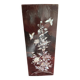 Ancient asian lacquered panel with mother-of-pearl inlay