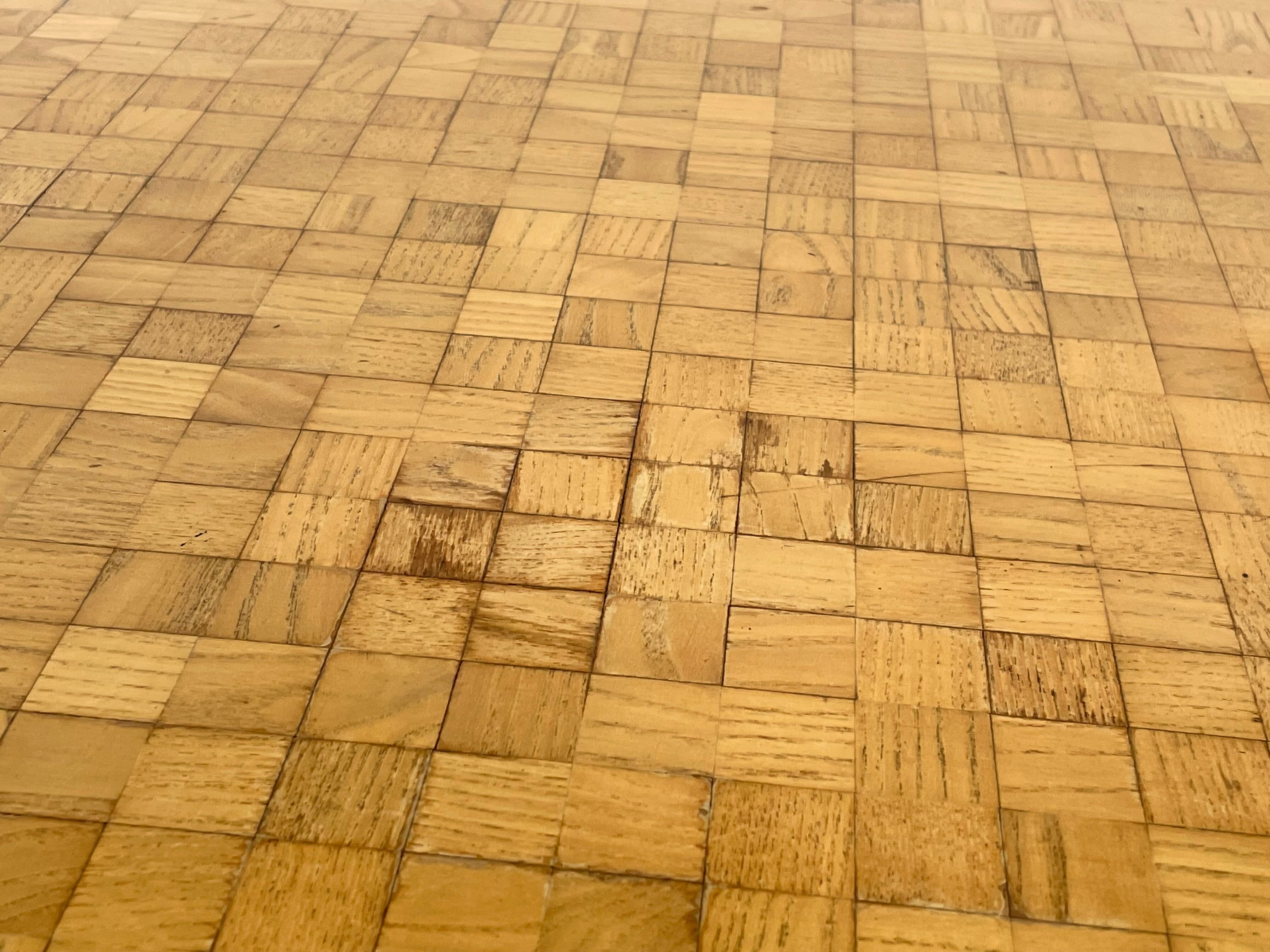 Vintage coffee table 1980s wood minimalist design