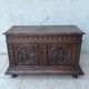 Breton chest in carved wood