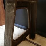 Table in wood and cast iron, industrial style, vintage