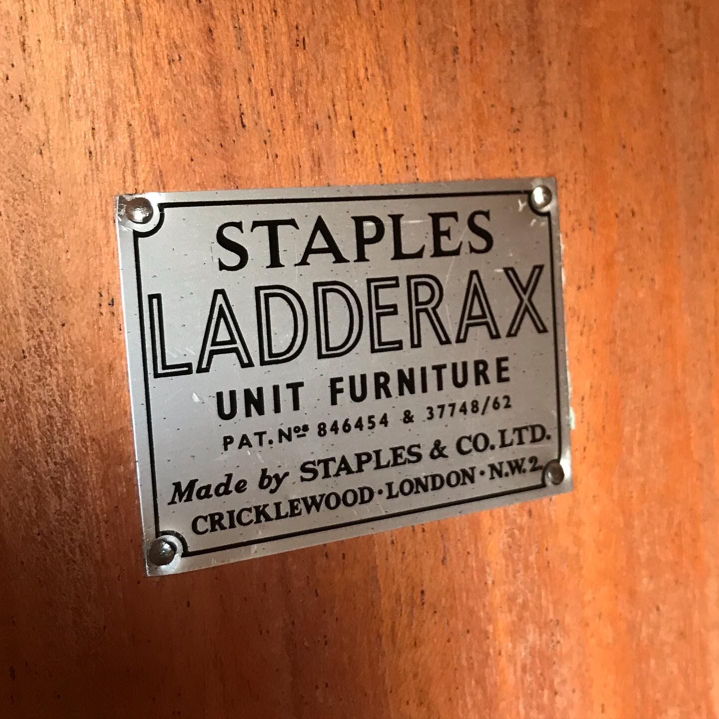 "Ladderax" shelving system Robert Heal edited by Staples 1970