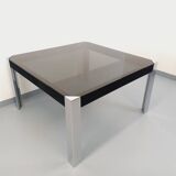 Vintage Italian square dining table by Faleschini for Mariani glass