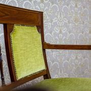 Neat Sofa with Green Velour, 1950s